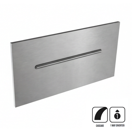 מפל מים צמוד קיר מובנה - נירוסטה 316