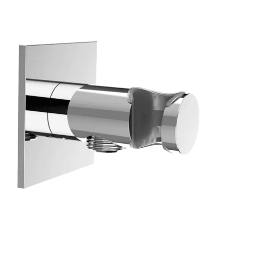 נקודת מים מתכתית עם מאחז רוזטה מרובעת