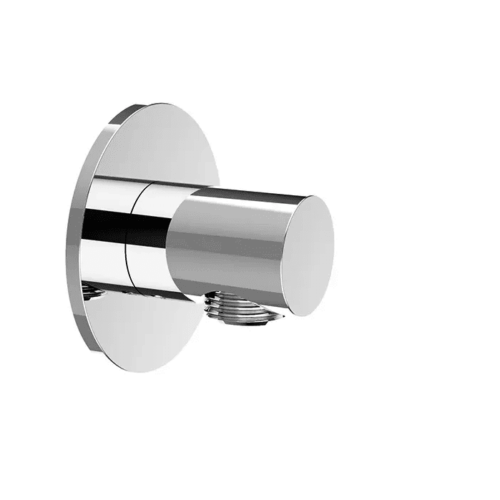 נקודת מים מתכתית עם רוזטה עגולה