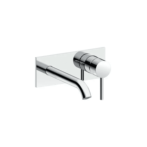 ‏כיסוי חיצוני לברז מהקיר עם רוזטה מלבנית ופיה ארוכה