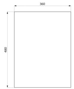 Alternative view of מראה זכוכית מלבנית