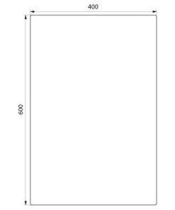 Alternative view of מראה זכוכית מלבנית מנרוסטה