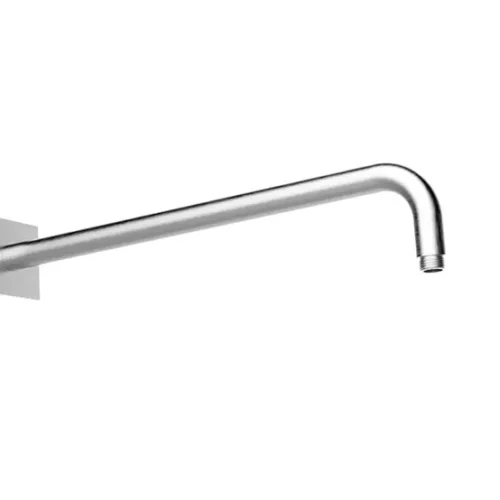 ‏זרוע מהקיר 420 מ"מ רוזטה מרובעת - נירוסטה 316