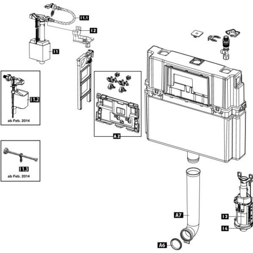 SCHWAB - חלקי חילוף לניאגרה 189.040 - מסגרת פנימית