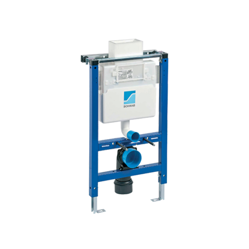 SCHWAB - מיכל הדחה לקיר גבס נמוך