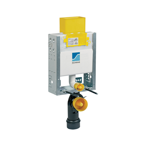 SCHWAB - מיכל הדחה נמוך לקיר בלוקים