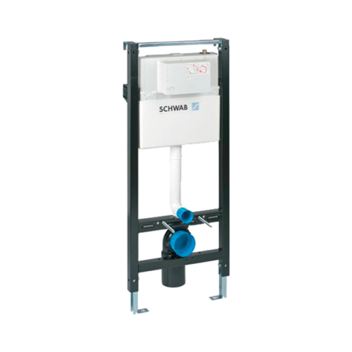 SCHWAB - מיכל הדחה לקיר גבס עם פריים שחור