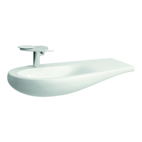 ‏ALESSI - כיור תלוי עם מדף בצד ימין