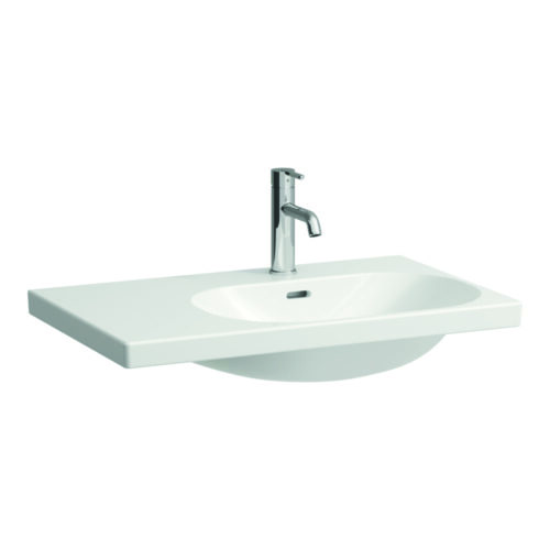 ‏LUA - כיור תלוי עם מדף בצד שמאל