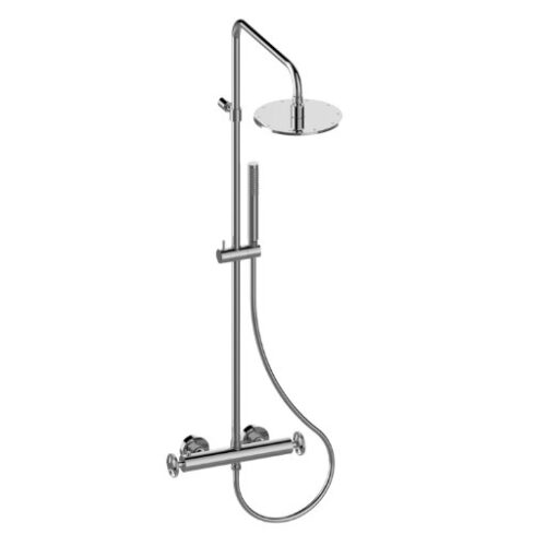 HARLEY - עמוד רחצה טרמוסטטי עם ראש מקלחת ומזלף