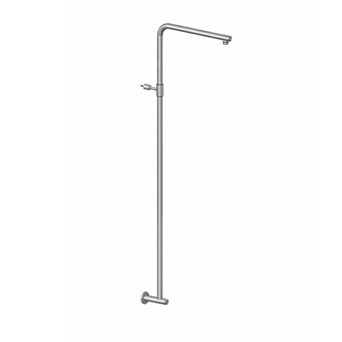 SKINNY - עמוד רחצה מהקיר עם ראש מקלחת