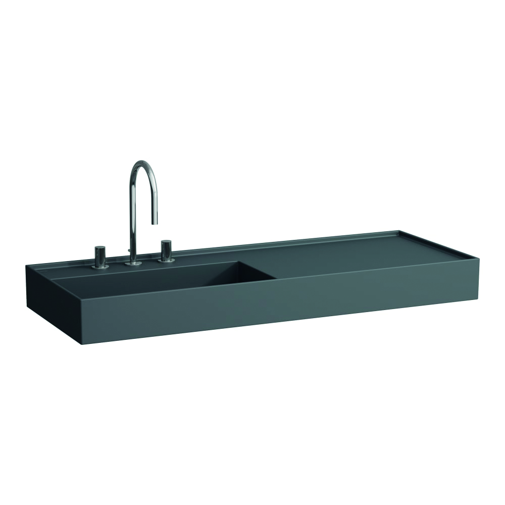 ⁦KARTELL - כיור תלוי 120 ס"מ עם משטח מצד ימין⁩ – תמונה ⁦3⁩
