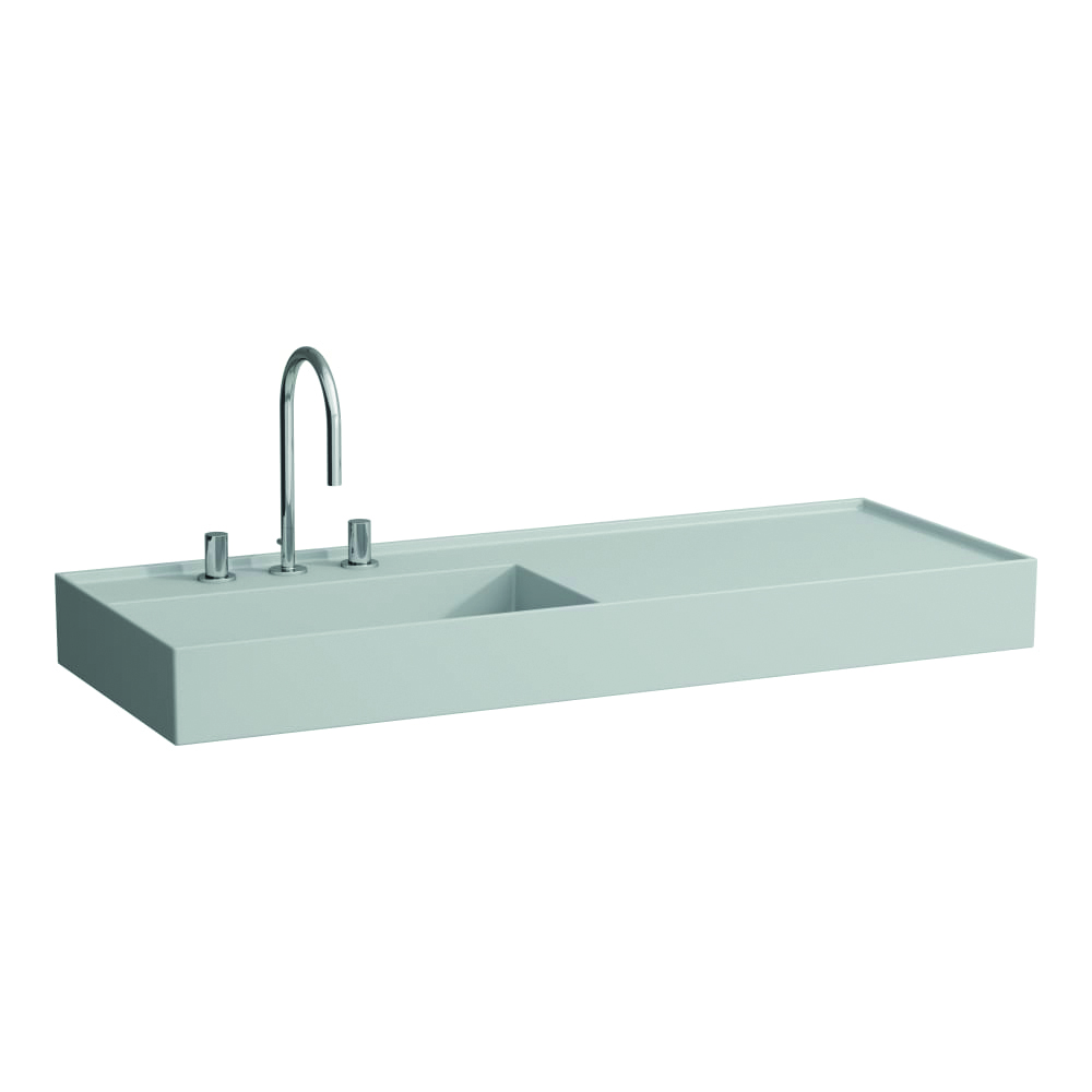 ⁦KARTELL - כיור תלוי 120 ס"מ עם משטח מצד ימין⁩ – תמונה ⁦4⁩